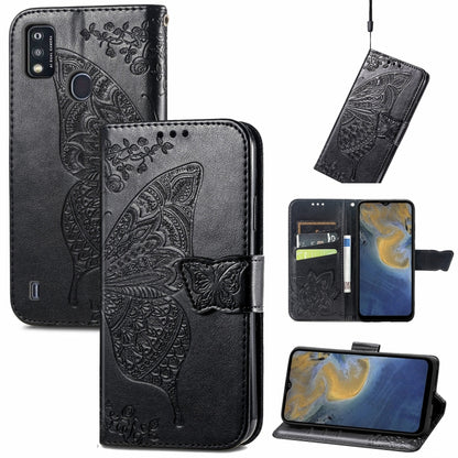 Butterfly Love Flowers Embossed Horizontal Flip Leather Case with Holder & Card Slots & Wallet & Lanyard, For Nokia C01 Plus, For Nokia XR20, For Oukitel C21, For OnePlus Nord 2 5G, For ZTE Blade A51, For ZTE Blade A71