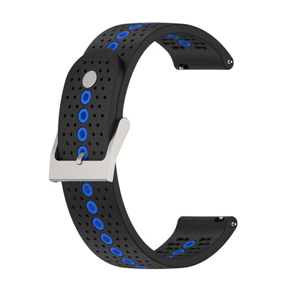 Universal Colorful Hole Silicone Replacement Strap Watchband, 22mm, 20mm, For Suunto 9 Peak