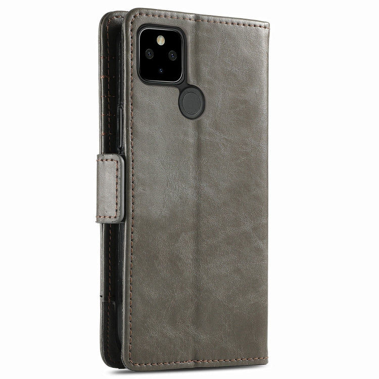 CaseNeo Business Splicing Dual Magnetic Buckle Horizontal Flip PU Leather Case with Holder & Card Slots & Wallet, For Google Pixel 5a 5G