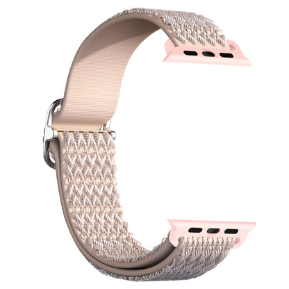Adjustable Rhombic Texture Elastic Replacement Strap Watchband For Apple Watch Series, 7 45mm / 6 & SE & 5 & 4 44mm / 3 & 2 & 1 42mm, 7 41mm / 6 & SE & 5 & 4 40mm / 3 & 2 & 1 38mm