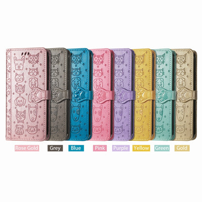 Lovely Cat and Dog Embossing Pattern Horizontal Flip Leather Case , with Holder & Card Slots & Wallet & Cartoon Clasp & Lanyard, For Google Pixel 5a 5G, For LG Velvet 2 Pro, For Motorola Edge 20 Pro, For OPPO Reno6 Z, For OPPO Realme C20               ...