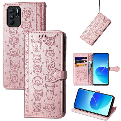 Lovely Cat and Dog Embossing Pattern Horizontal Flip Leather Case , with Holder & Card Slots & Wallet & Cartoon Clasp & Lanyard, For Google Pixel 5a 5G, For LG Velvet 2 Pro, For Motorola Edge 20 Pro, For OPPO Reno6 Z, For OPPO Realme C20               ...