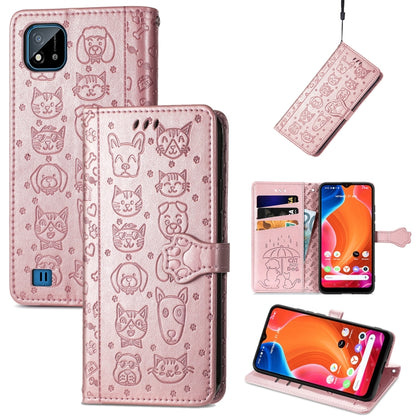 Lovely Cat and Dog Embossing Pattern Horizontal Flip Leather Case , with Holder & Card Slots & Wallet & Cartoon Clasp & Lanyard, For Google Pixel 5a 5G, For LG Velvet 2 Pro, For Motorola Edge 20 Pro, For OPPO Reno6 Z, For OPPO Realme C20               ...