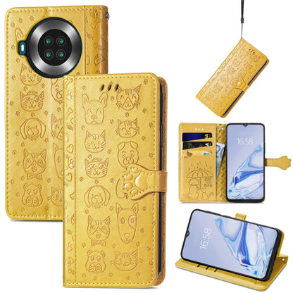 Lovely Cat and Dog Embossing Pattern Horizontal Flip Leather Case , with Holder & Card Slots & Wallet & Cartoon Clasp & Lanyard, For Google Pixel 5a 5G, For LG Velvet 2 Pro, For Motorola Edge 20 Pro, For OPPO Reno6 Z, For OPPO Realme C20               ...
