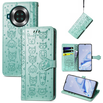 Lovely Cat and Dog Embossing Pattern Horizontal Flip Leather Case , with Holder & Card Slots & Wallet & Cartoon Clasp & Lanyard, For Google Pixel 5a 5G, For LG Velvet 2 Pro, For Motorola Edge 20 Pro, For OPPO Reno6 Z, For OPPO Realme C20               ...