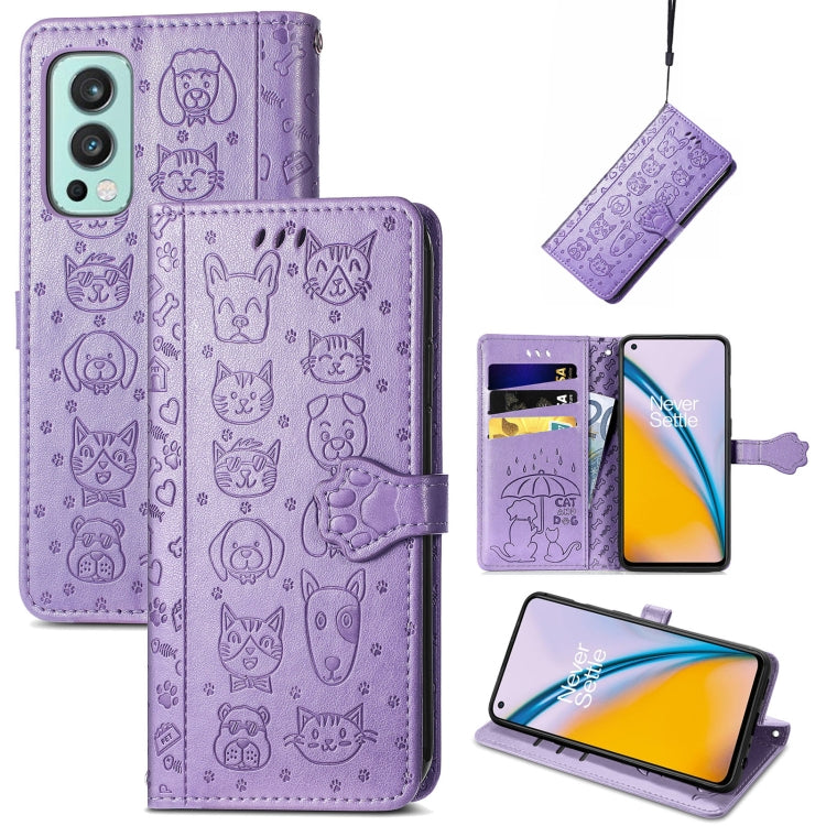 Lovely Cat and Dog Embossing Pattern Horizontal Flip Leather Case , with Holder & Card Slots & Wallet & Cartoon Clasp & Lanyard, For Google Pixel 5a 5G, For LG Velvet 2 Pro, For Motorola Edge 20 Pro, For OPPO Reno6 Z, For OPPO Realme C20               ...