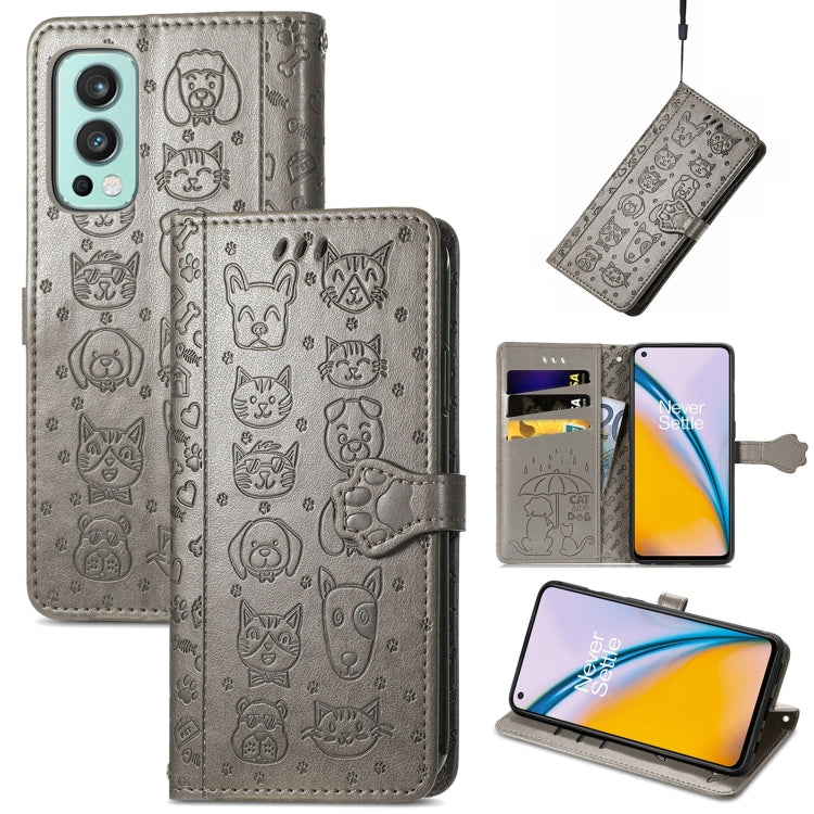 Lovely Cat and Dog Embossing Pattern Horizontal Flip Leather Case , with Holder & Card Slots & Wallet & Cartoon Clasp & Lanyard, For Google Pixel 5a 5G, For LG Velvet 2 Pro, For Motorola Edge 20 Pro, For OPPO Reno6 Z, For OPPO Realme C20               ...