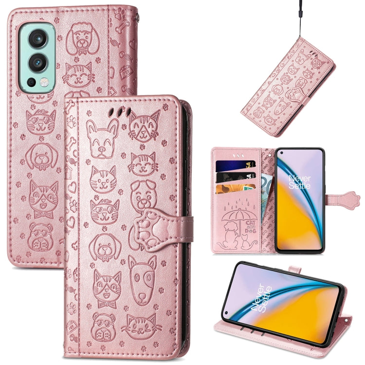 Lovely Cat and Dog Embossing Pattern Horizontal Flip Leather Case , with Holder & Card Slots & Wallet & Cartoon Clasp & Lanyard, For Google Pixel 5a 5G, For LG Velvet 2 Pro, For Motorola Edge 20 Pro, For OPPO Reno6 Z, For OPPO Realme C20               ...