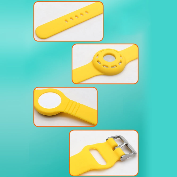 Anti-scratch Shockproof Silicone Bracelet Strap Protective Cover Case, For AirTag