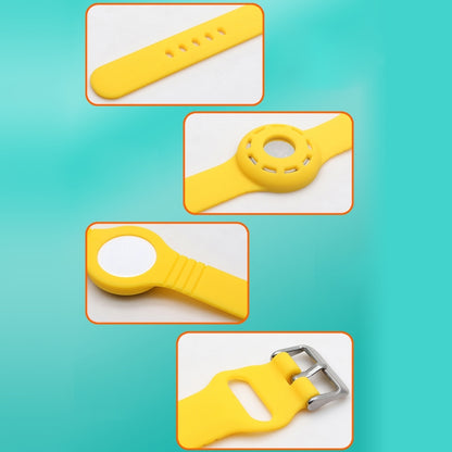 Anti-scratch Shockproof Silicone Bracelet Strap Protective Cover Case, For AirTag
