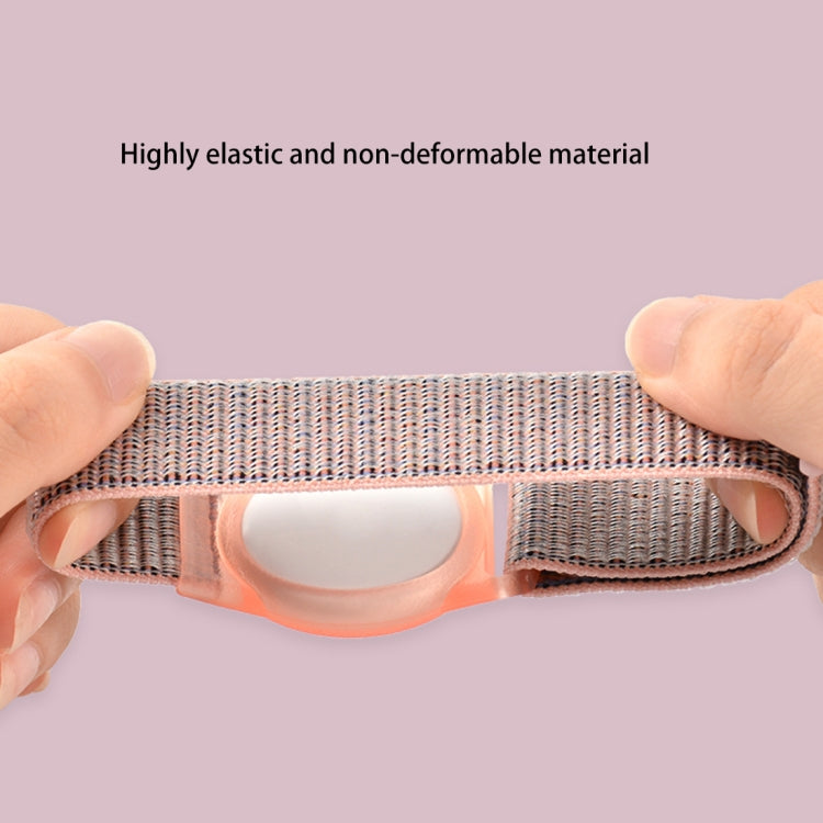 Anti-scratch Shockproof Nylon Bracelet Strap TPU Protective Cover Case, For AirTag