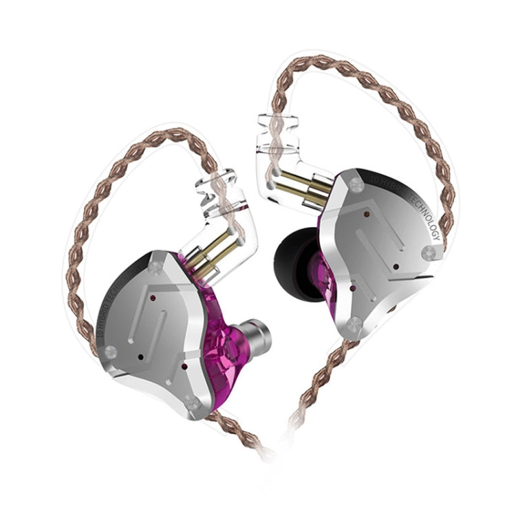 KZ ZS10 Pro 10-unit Ring Iron Gaming In-ear Wired Earphone,, ZS10 Pro Standard Version(Purple), ZS10 Pro Mic Version(Black), ZS10 Pro Standard Version(Diamond Blue), ZS10 Pro Mic Version(Blue), ZS10 Pro Mic Version(Streamer Blue)�����������������������...