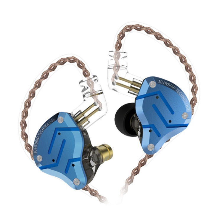 KZ ZS10 Pro 10-unit Ring Iron Gaming In-ear Wired Earphone,, ZS10 Pro Standard Version(Purple), ZS10 Pro Mic Version(Black), ZS10 Pro Standard Version(Diamond Blue), ZS10 Pro Mic Version(Blue), ZS10 Pro Mic Version(Streamer Blue)�����������������������...