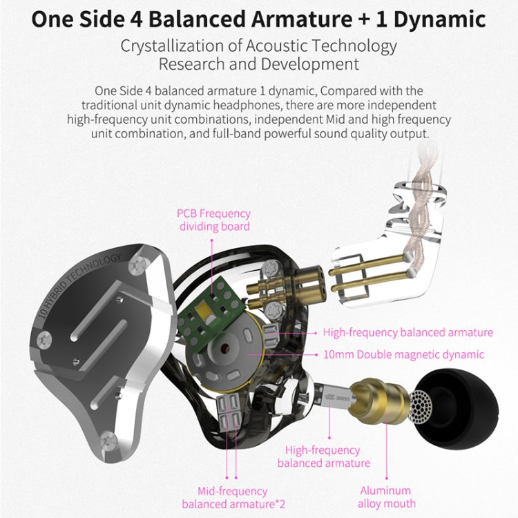 KZ ZS10 Pro 10-unit Ring Iron Gaming In-ear Wired Earphone,, ZS10 Pro Standard Version(Black), ZS10 Pro Standard Version(Blue), ZS10 Pro Standard Version(Streamer Blue), ZS10 Pro Standard Version(Glare Gold), ZS10 Pro Standard Version(Purple)          ...