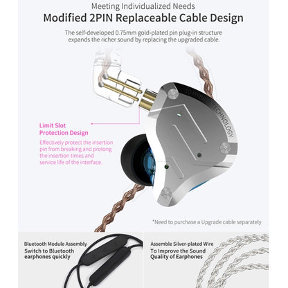 KZ ZS10 Pro 10-unit Ring Iron Gaming In-ear Wired Earphone,, ZS10 Pro Standard Version(Black), ZS10 Pro Standard Version(Blue), ZS10 Pro Standard Version(Streamer Blue), ZS10 Pro Standard Version(Glare Gold), ZS10 Pro Standard Version(Purple)          ...