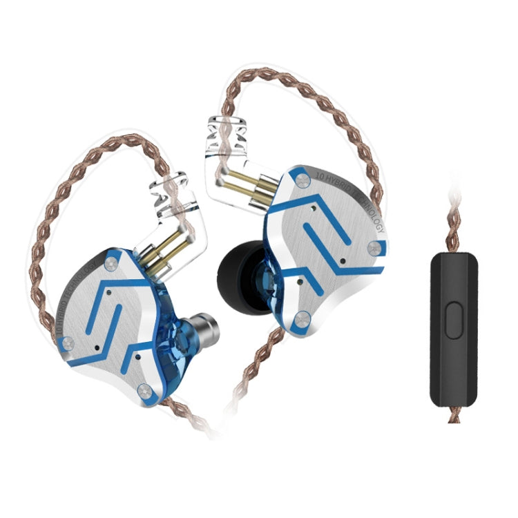 KZ ZS10 Pro 10-unit Ring Iron Gaming In-ear Wired Earphone,, ZS10 Pro Standard Version(Purple), ZS10 Pro Mic Version(Black), ZS10 Pro Standard Version(Diamond Blue), ZS10 Pro Mic Version(Blue), ZS10 Pro Mic Version(Streamer Blue)�����������������������...