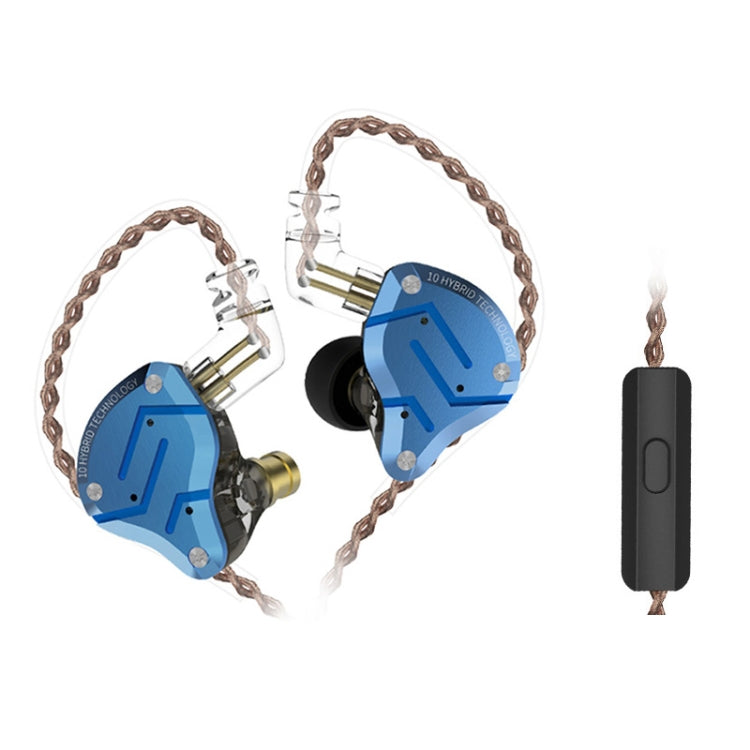 KZ ZS10 Pro 10-unit Ring Iron Gaming In-ear Wired Earphone,, ZS10 Pro Standard Version(Purple), ZS10 Pro Mic Version(Black), ZS10 Pro Standard Version(Diamond Blue), ZS10 Pro Mic Version(Blue), ZS10 Pro Mic Version(Streamer Blue)�����������������������...