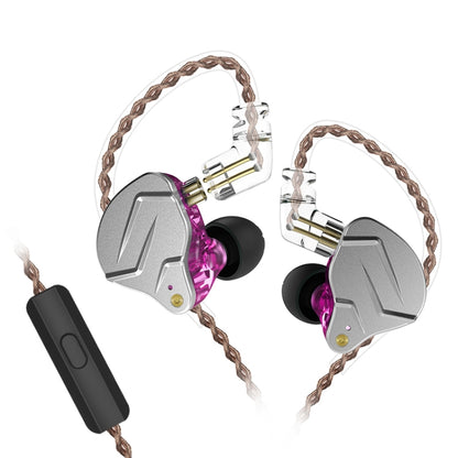 KZ ZSN Pro Ring Iron Hybrid Drive Metal In-ear Wired Earphone,, ZSN Standard Version(Blue), ZSN Standard Version(Purple), ZSN Mic Version(Grey), ZSN Mic Version(Blue), ZSN Mic Version(Purple), ZSN Standard Version(Grey)