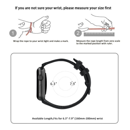 Oil Wax Genuine Leather Strap Watchband, For Apple Watch Series 8&7 41mm / SE 2&6&SE&5&4 40mm / 3&2&1 38mm, For Apple Watch Series 7 41mm / 6 & SE & 5 & 4 40mm / 3 & 2 & 1 38mm����������������������������������������������������������������������������...