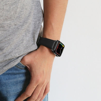 Oil Wax Genuine Leather Strap Watchband, For Apple Watch Series 8&7 41mm / SE 2&6&SE&5&4 40mm / 3&2&1 38mm, For Apple Watch Series 7 41mm / 6 & SE & 5 & 4 40mm / 3 & 2 & 1 38mm����������������������������������������������������������������������������...