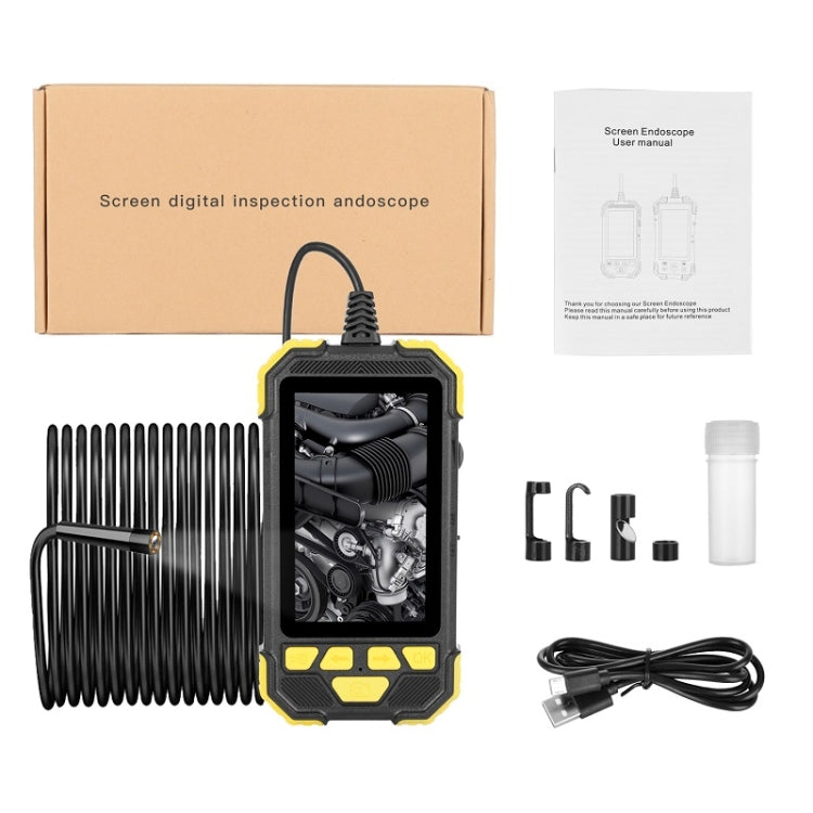 Y19 5.5mm Dual Lens Hand-held Hard-wire Endoscope with 4.3-inch IPS Color LCD Screen, 2m, 3.5m, 5m, 10m