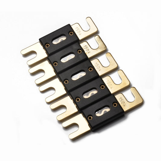 5 PCS 150A Gold-plated Large Forkbolt Car ANL Fuse, 150A