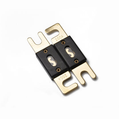 5 PCS 200A Gold-plated Large Forkbolt Car ANL Fuse, 200A