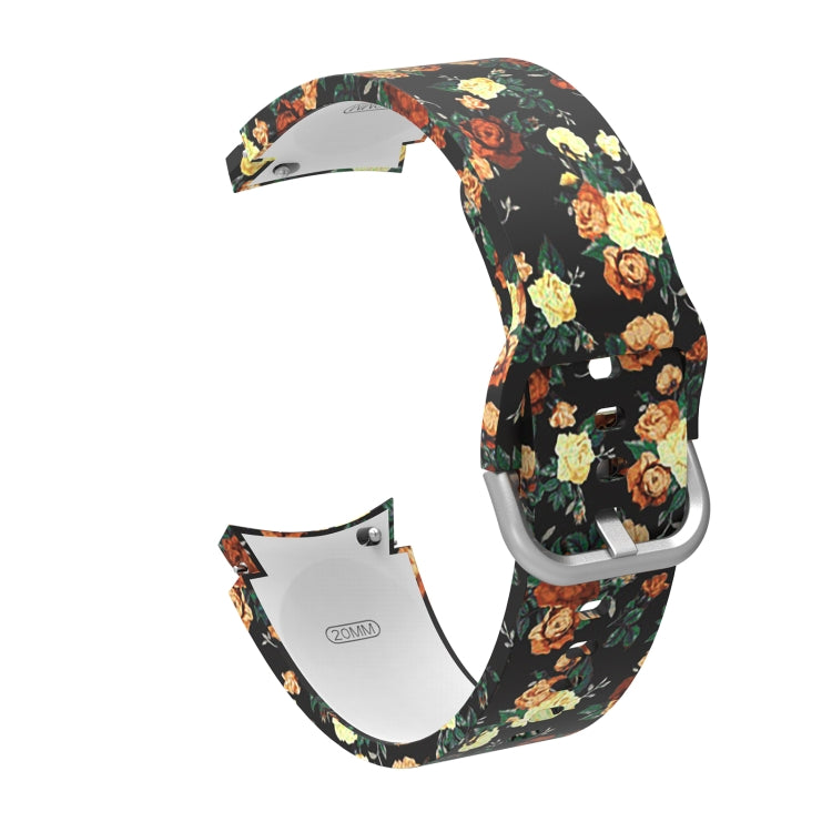 Silicone Printing Replacement Strap Watchband, For Samsung Galaxy Watch4 / Watch4 Classic
