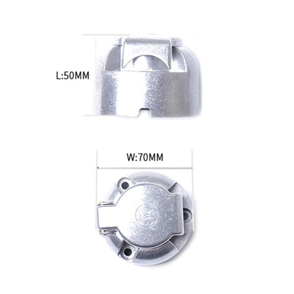 12V 7 Pin Round Plug Female Metal Trailer Adapter Connector Boat Carvan EU Plug, A0201