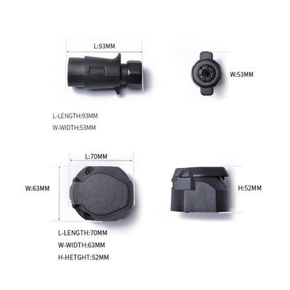 12V 7-pin Plastic Trailer Connector Socket + Plug EU, A0226