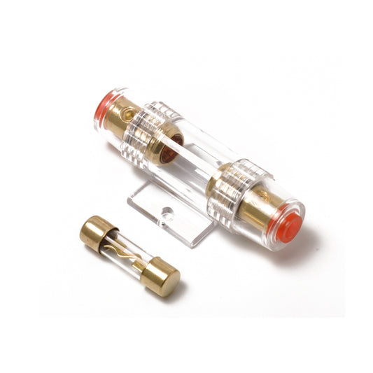 Car 100 Amp Audio AGU Fuse Holder Fuseholder 4 6 8 Gauge Inline Gold Plated, 100 Amp