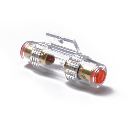 Car 100 Amp Audio AGU Fuse Holder Fuseholder 4 6 8 Gauge Inline Gold Plated, 100 Amp