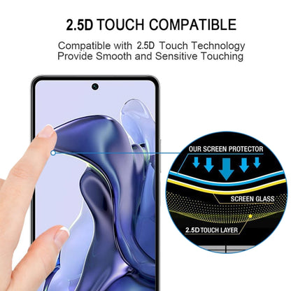 25 PCS Full Glue Full Screen Tempered Glass Film, For Xiaomi Mi 11T / 11T Pro (25 PCS), For OPPO Realme 6i India (25 PCS), For Samsung Galaxy M22 (25 PCS), For Motorola Moto E20 (25 PCS)