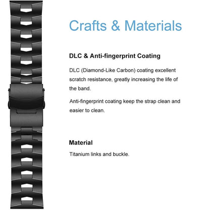 22mm Titanium Alloy Quick Release Replacement Watchband, For Garmin Fenix 6