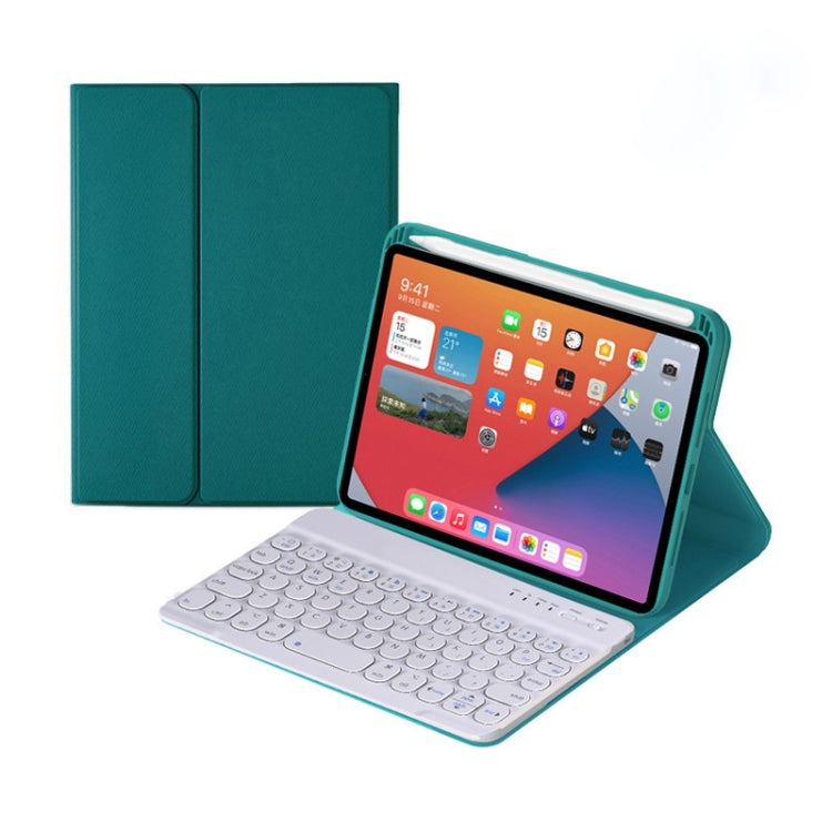 HY006 Round Keys Detachable Bluetooth Keyboard Leather Case with Holder for iPad mini 6, HY006