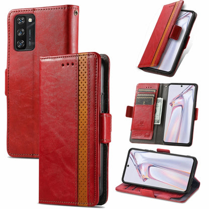 CaseNeo Business Splicing Dual Magnetic Buckle Horizontal Flip PU Leather Case with Holder & Card Slots & Wallet, For Blackview A100, For Infinix Note 10 Pro, For Oukitel C21 Pro, For OPPO Realme GT Master, For vivo V21, For ZTE Axon 30 5G             ...