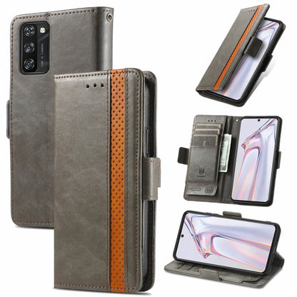 CaseNeo Business Splicing Dual Magnetic Buckle Horizontal Flip PU Leather Case with Holder & Card Slots & Wallet, For Blackview A100, For Infinix Note 10 Pro, For Oukitel C21 Pro, For OPPO Realme GT Master, For vivo V21, For ZTE Axon 30 5G             ...