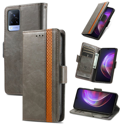 CaseNeo Business Splicing Dual Magnetic Buckle Horizontal Flip PU Leather Case with Holder & Card Slots & Wallet, For Blackview A100, For Infinix Note 10 Pro, For Oukitel C21 Pro, For OPPO Realme GT Master, For vivo V21, For ZTE Axon 30 5G             ...