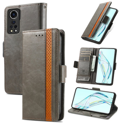 CaseNeo Business Splicing Dual Magnetic Buckle Horizontal Flip PU Leather Case with Holder & Card Slots & Wallet, For Blackview A100, For Infinix Note 10 Pro, For Oukitel C21 Pro, For OPPO Realme GT Master, For vivo V21, For ZTE Axon 30 5G             ...