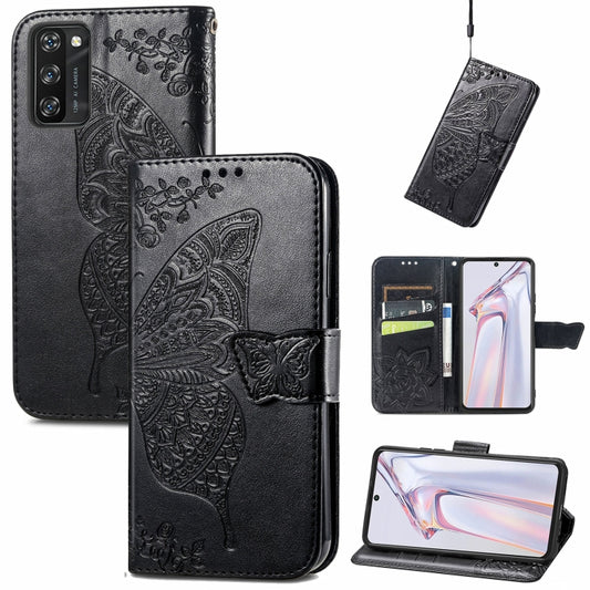 Butterfly Love Flower Embossed Horizontal Flip Leather Case with Holder & Card Slots & Wallet & Lanyard, For Blackview A100, For Huawei nova 8 SE Youth, For Infinix Hot 10T, For Infinix Note 10 Pro, For infinix Smart 5, For Motorola Moto Edge 20 Lite  ...