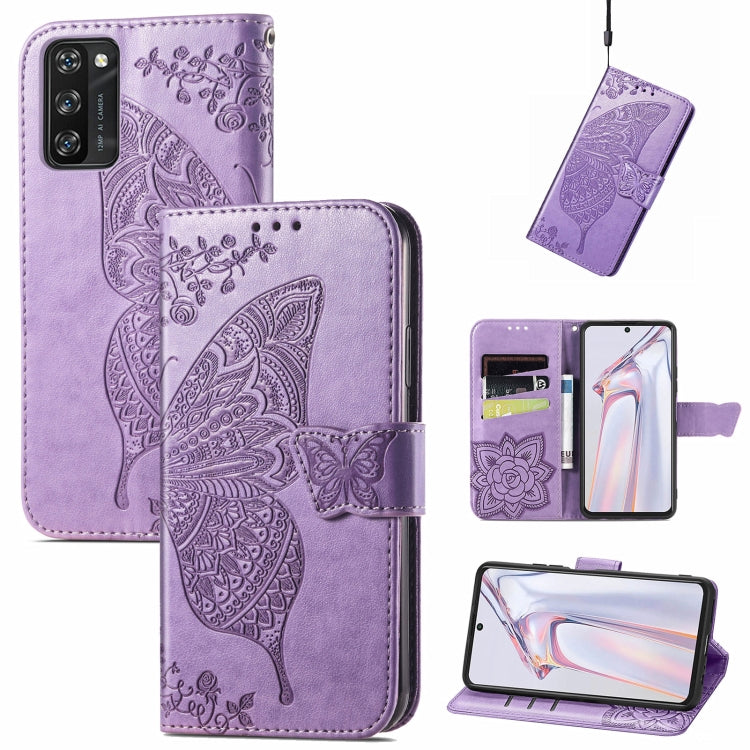 Butterfly Love Flower Embossed Horizontal Flip Leather Case with Holder & Card Slots & Wallet & Lanyard, For Blackview A100, For Huawei nova 8 SE Youth, For Infinix Hot 10T, For Infinix Note 10 Pro, For infinix Smart 5, For Motorola Moto Edge 20 Lite  ...