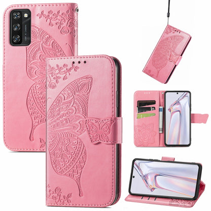 Butterfly Love Flower Embossed Horizontal Flip Leather Case with Holder & Card Slots & Wallet & Lanyard, For Blackview A100, For Huawei nova 8 SE Youth, For Infinix Hot 10T, For Infinix Note 10 Pro, For infinix Smart 5, For Motorola Moto Edge 20 Lite  ...