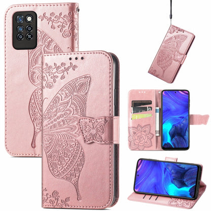 Butterfly Love Flower Embossed Horizontal Flip Leather Case with Holder & Card Slots & Wallet & Lanyard, For Blackview A100, For Huawei nova 8 SE Youth, For Infinix Hot 10T, For Infinix Note 10 Pro, For infinix Smart 5, For Motorola Moto Edge 20 Lite  ...