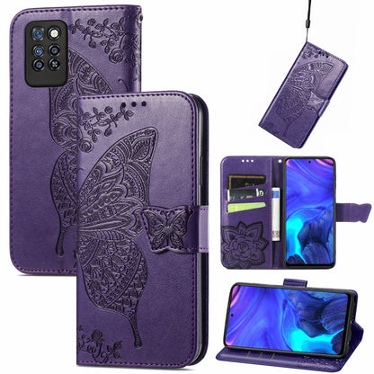 Butterfly Love Flower Embossed Horizontal Flip Leather Case with Holder & Card Slots & Wallet & Lanyard, For Blackview A100, For Huawei nova 8 SE Youth, For Infinix Hot 10T, For Infinix Note 10 Pro, For infinix Smart 5, For Motorola Moto Edge 20 Lite  ...