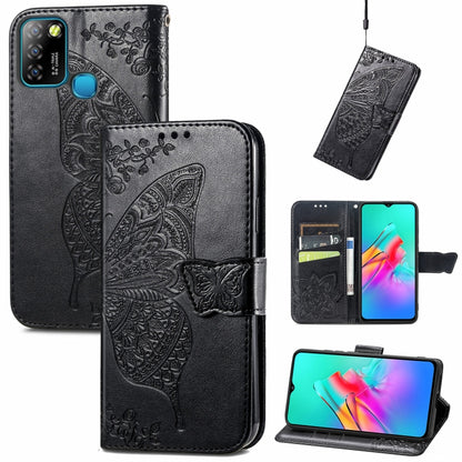 Butterfly Love Flower Embossed Horizontal Flip Leather Case with Holder & Card Slots & Wallet & Lanyard, For Blackview A100, For Huawei nova 8 SE Youth, For Infinix Hot 10T, For Infinix Note 10 Pro, For infinix Smart 5, For Motorola Moto Edge 20 Lite  ...