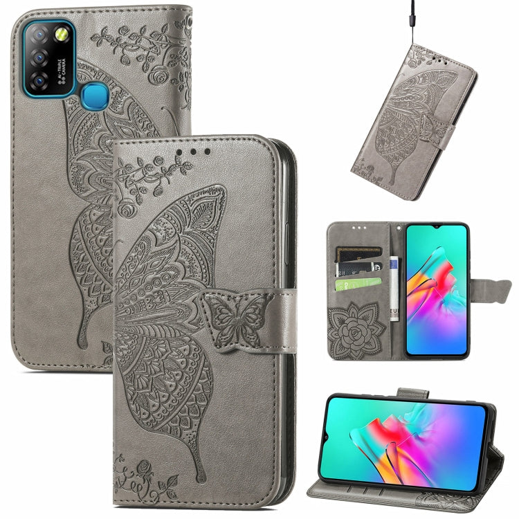 Butterfly Love Flower Embossed Horizontal Flip Leather Case with Holder & Card Slots & Wallet & Lanyard, For Blackview A100, For Huawei nova 8 SE Youth, For Infinix Hot 10T, For Infinix Note 10 Pro, For infinix Smart 5, For Motorola Moto Edge 20 Lite  ...