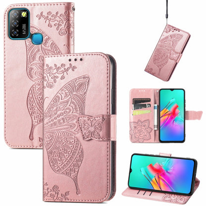 Butterfly Love Flower Embossed Horizontal Flip Leather Case with Holder & Card Slots & Wallet & Lanyard, For Blackview A100, For Huawei nova 8 SE Youth, For Infinix Hot 10T, For Infinix Note 10 Pro, For infinix Smart 5, For Motorola Moto Edge 20 Lite  ...