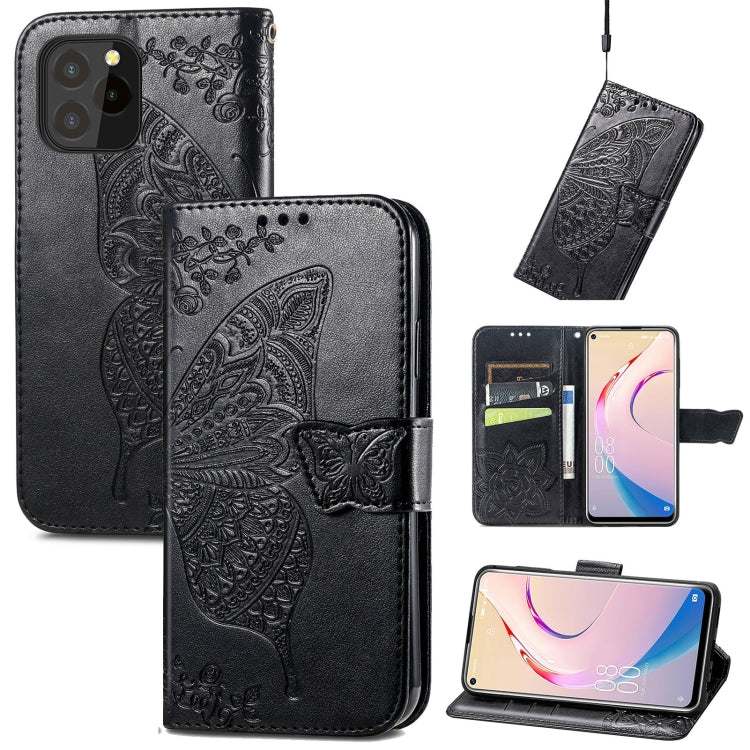 Butterfly Love Flower Embossed Horizontal Flip Leather Case with Holder & Card Slots & Wallet & Lanyard, For Blackview A100, For Huawei nova 8 SE Youth, For Infinix Hot 10T, For Infinix Note 10 Pro, For infinix Smart 5, For Motorola Moto Edge 20 Lite  ...