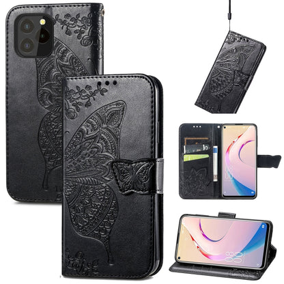Butterfly Love Flower Embossed Horizontal Flip Leather Case with Holder & Card Slots & Wallet & Lanyard, For Blackview A100, For Huawei nova 8 SE Youth, For Infinix Hot 10T, For Infinix Note 10 Pro, For infinix Smart 5, For Motorola Moto Edge 20 Lite  ...