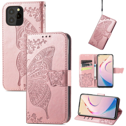 Butterfly Love Flower Embossed Horizontal Flip Leather Case with Holder & Card Slots & Wallet & Lanyard, For Blackview A100, For Huawei nova 8 SE Youth, For Infinix Hot 10T, For Infinix Note 10 Pro, For infinix Smart 5, For Motorola Moto Edge 20 Lite  ...